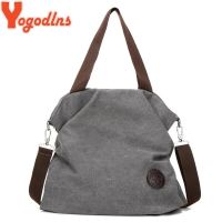 ZZOOI Yogodlns Women Corduroy Canvas Tote Ladies Casual Shoulder Bag Foldable Reusable Shopping Bags Beach Bag Female Cotton Cloth bag