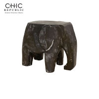 CHIC REPUBLIC ELEPHANT,เก้าอี้สตูล - สี ดำ