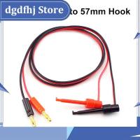 Dgdfhj Shop Multimeter Measure 4mm Banana Plug to Test Hook Clip Lead Cable 1M Test Wire Connector Gold Plated