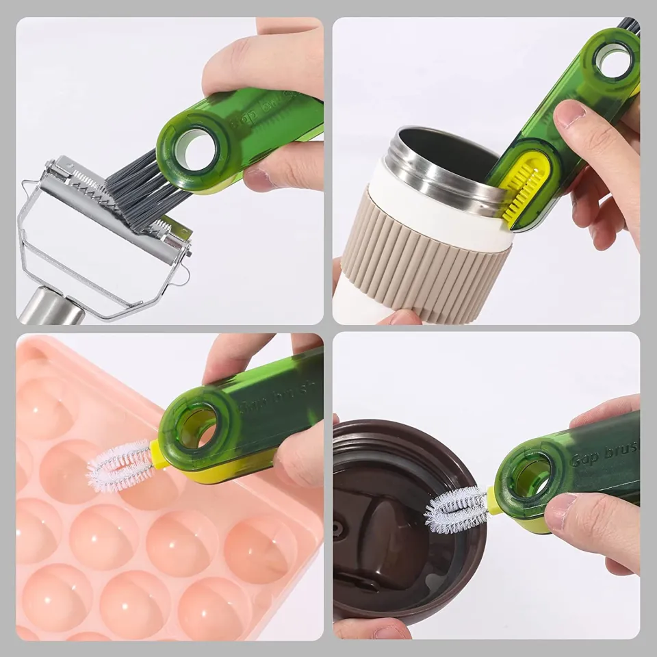3 In 1 Tiny Bottle Cup Cover Brush Straw Cleaner Tools Multi-Functional  Crevice Cleaning Brush Kitchen Tools Gadgets - CJdropshipping