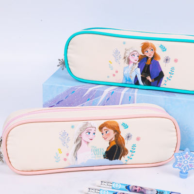 Disney Frozen cartoon cute children pencil case girl student double layer stationery bag pencil storage bag