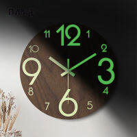 DANLE นาฬิกาแขวน wall clock นาฬิกาเรืองแสง เลขเรืองเเสง นาฬิกาติดผนัง ทรงกลม เข็มเดินเรียบ เสียงเงียบ ประหยัดถ่าน ระบบ