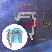 【LZ】♙  Suportes de haste de cortina de suspensão de plástico instalar hastes para haste de drapy transparente 11xa