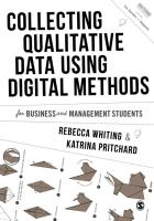 หนังสืออังกฤษ Collecting Qualitative Data Using Digital Methods (Mastering Business Research Methods) [Paperback]