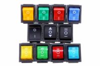 KCD4 On-Off-On 6P / On-Off 4P Latching  Rocker Switch 16A 250VAC colour Light Electrical Circuitry  Parts