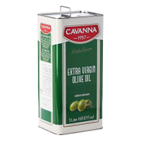 คาแวนนา น้ำมันมะกอกบริสุทธิ์ ในกระป๋อง 5 ลิตร - Olive Oil Extra Virgin in Tin 5L Cavanna brand