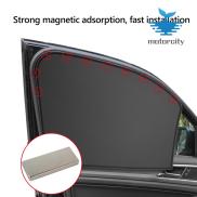 2PCS Magnetic Car Sunshade Cover Visor Heat Insulation Side Window Curtain