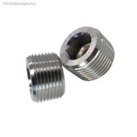 ✐▧ M8 M10 M12 M14 M16 M18 M20 M22 Metric Male Thread 304 Stainless Steel Hex Socket End Cap Plug Pipe Fitting Connector Adapter