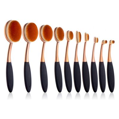 Rose Gold Oval Makeup Brushes Set Flawless Application Liquid Cream Powder Foundation Make Up Brush Blending Cosmetics Makeup Brushes Sets