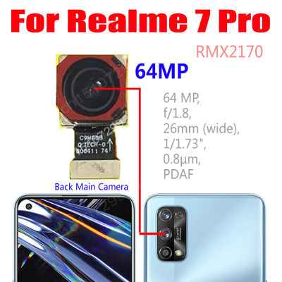 Asal Belakang Belakang Kamera Utama สายเคเบิลงอได้ Realme 7 Pro 7Pro RMX2170 Belakang Modul Kamera Besar Reapir Alat Ganti