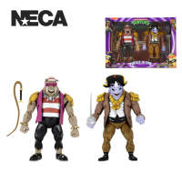 (NECA) Teenage Mutant Ninja Turtles: Pirate Rocksteady &amp; Bebop 2-Pack Turtles In Time 7" Scale Action Figure