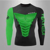 เสื้อยืดคอกลมแขนสั้น Rashguard Mma สำหรับเข้ายิมเสื้อต่อสู้แบบบ็อกเซอร์แบบสั้น Mma แบบกางเกงขาสั้นลายแบบไทยสำหรับเสื้อยืดสำหรับต่อยมวย