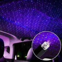 【CW】 LED Car Roof Atmosphere Star Projection Spotlight Night Light USB Interior Decoration Lamp 360 Degree Curved Easy To Install