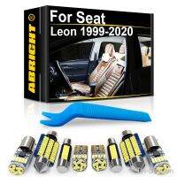 ไฟ LED ตกแต่งภายในรถยนต์ Canbus สำหรับที่นั่ง Leon MK2 MK3 MK1 1 2 3 1M 1P 5F 1999-2018ชุดโคมไฟในบ้านหีบฝาทรงโค้งแผนที่