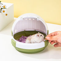 Hamster Carrier Cage น่ารักแบบพกพาสัตว์ขนาดเล็กพกพาสำหรับหนูแฮมสเตอร์ Golden Bears สัตว์เลี้ยงขนาดเล็ก