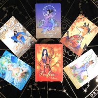 【YF】◐  Foxfire The Kitsune 45 Cards With Guidebook Card Game Board Divination Moonology