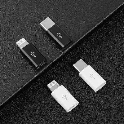IRCTBV แท็บเล็ตอัจฉริยะโทรศัพท์พกพาได้อัลลอย3ชิ้นอะแดปเตอร์ Android ตัวแปลง USB แปลงเป็น Apple ไมโคร