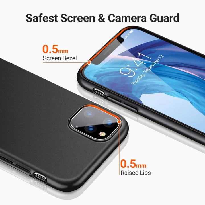 สลิมฟิต-iphone-11-pro-กรณีพลาสติกแข็งบางเฉียบเต็มฝาครอบป้องกันด้วยพื้นผิวด้านกรณีโทรศัพท์สำหรับ-iphone-11-pro-5-8-นิ้ว-2019
