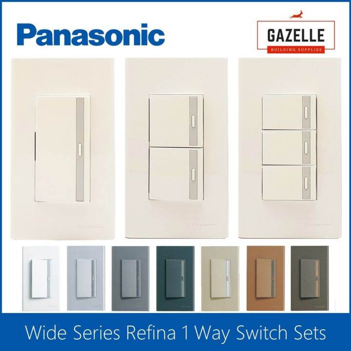 Panasonic Refina Wide Series 1 Way Switches (Multiple Colors Available ...