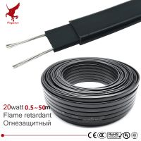 [HOT JJRQQZLXDEE 574] DXW-8 0.5-50ม. 20วัตต์/เมตร,สารหน่วงการติดไฟเข็มขัดทำความร้อนระบบป้องกันอุณหภูมิในตัวป้องกันท่อน้ำสายเคเบิ้ลความร้อน