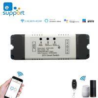 2023 latest DC/AC7-32V 220V Wifi สมาร์ทสวิตช์ DIY โมดูลรีเลย์ไร้สายผ่าน Ewelink APP รีโมทคอนโทรลไร้สายทำงานร่วมกับ Alexa Google Home