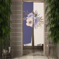 【YD】 Contrasting Colors Door Curtain Dining Japan Partition Drape Entrance Hanging Half-Curtains