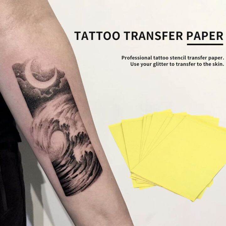 OH 10Sheets Tattoo Transfer Carbon Paper Supply Tracing Copy Body Art