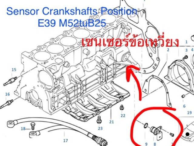 พร้อมส่ง-โปรโมชั่น-เซนเซอร์เพลาข้อเหวี่ยงe39-e46-e85-etc-crankshaft-position-sensor-สินค้ารับประกัน-ส่งด่วนฟรีทั่วไทย-ส่งทั่วประเทศ-เซนเซอร์-จับ-วัตถุ-sensor-ตรวจ-จับ-วัตถุ-เซนเซอร์-แสง-เซนเซอร์-วัด-ร