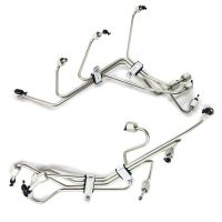 For Ford F150 F250 F350 6.9L 7.3L IDI Diesel F-Series 1983-1994 Fuel Injection Lines Set (8) DE8TZ-9A555A Silver Metal