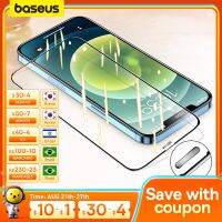 {จี้ดิจิตัล} Baseus กระจก0.3มม. ปกป้องหน้าจอสำหรับเต็ม iPhone 14 13 12 Pro กันฝุ่นสำหรับแก้วอุณหภูมิสูงสุด13 12 ProScreen Protectors