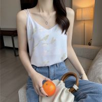 [COD] Camisole womens inner wearing summer new style outer matching suit design sense niche bottoming outerwear chiffon top