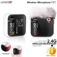 LENSGO LAVALIER WIRELESS MICROPHONE 2.4G 348C 1V1  ( 1ตัวรับ 1ตัวส่ง ) รับประกันศูนย์ไทย