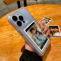 เคสโทรศัพท์มือถือแบบนิ่ม TPU ใส กันกระแทก พร้อมช่องใส่บัตร สีแคนดี้ หรูหรา สําหรับ IPhone 14 13 12 11 Pro Max X Xs Max Xr 8 7 Plus