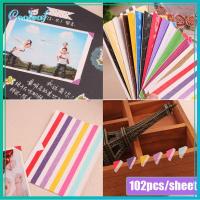 COOLEAF 10 sheets DIY วินเทจ แฮนด์เมด ตัวป้องกันมุมภาพ สติ๊กเกอร์กรอบรูป อัลบั้ม สมุดภาพ