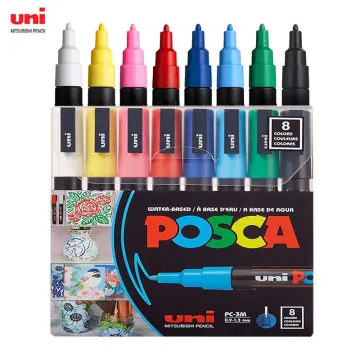 UNI POSCA Acrylic Paint Marker PC3M 0.9 - 1.5 mm Medium Bullet Tip