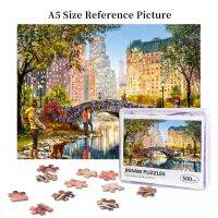Evening Walk Through Central Park Wooden Jigsaw Puzzle 500 Pieces Educational Toy Painting Art Decor Decompression toys 500pcs
