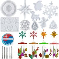 [COD] Epoxy Resin Abrasives Wind Chime Pendant Combination Set Silicone Mold