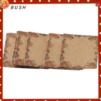 BUSH 100pcs สีน้ำตาลสีน้ำตาลเข้ม การ์ดลายดอกไม้ สี่เหลี่ยมผืนผ้าทรงสี่เหลี่ยม กระดาษสำหรับตกแต่ง การ์ดแสดงเครื่องประดับ การ์ดแขวนต่างหู ป้ายแสดงเครื่องประดับ ต่างหูรูปดอกไม้