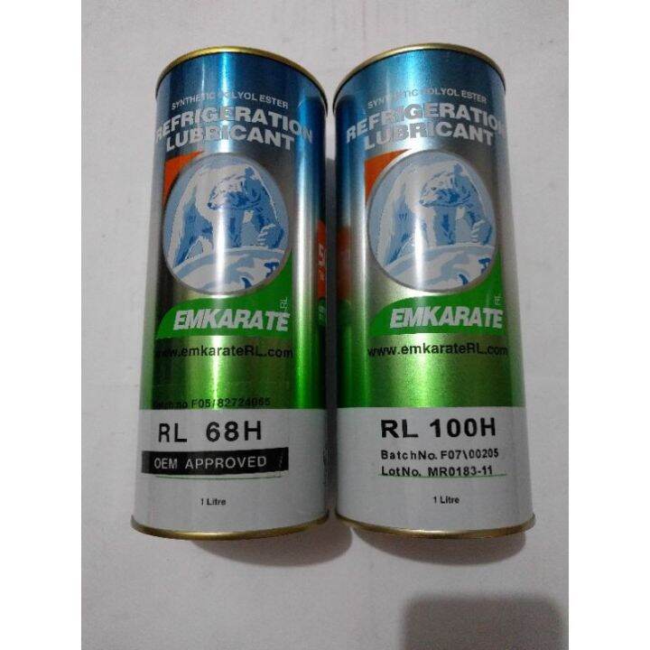 Emkarate Refrigeration Lubricant 1L RL68H RL100H Compressor Oil | Lazada PH