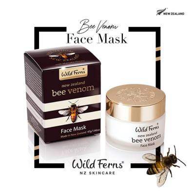 WILD FERNS (ไวล์ดเฟิร์นส) BEE VENOM FACE MASK WITH MANUKA HONEY 80+ มาสก์หน้าบีวีนอม (พิษผึ้ง) 47 ml.