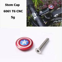 【YF】 Bicycle Stem Top Cap with Screw Headset  Pentagram 28.6mm 1 1/8  Steerer Fork Tube for ROAD and MTB Bike Accessories