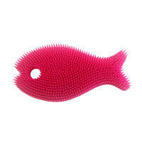 Inno Baby : INOSIL-FISH02 ซิลิโคนถูตัวเด็ก Silicone Bath Scrub / Pink fish