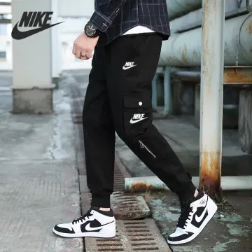NIKE Nike Sportswear Mens Woven Track Pants  Beige Mens Casual Trouser   YOOX
