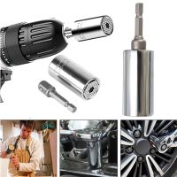 7-19mm Torque Wrench Head Set Universal Sleeve Socket Ratchet Wrench Spanner Key Grip Power Drill Adapter Car Repair Hand Tool