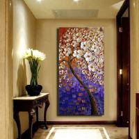 Barocco White Flowers Tree Painting Hand Painted Oil Painting Modern Home Wall Decoration