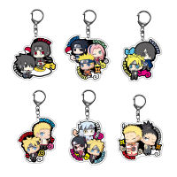 New Arrival Cartoon Hot Blood Anime Keychain Action Figures Two-sided Acrylic Pendant Key Ring Anime Jewelry Car Bag Accessories