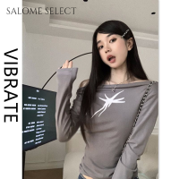 SALOME SELECT เสื้อครอป เสื้อยืด ชุดเซ็ทผู้หญิง ทันสมัย สไตล์ คลาสสิค สไตล์ WMY2391CJT 38Z230919