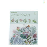 Bangqi ชุดสติกเกอร์บันทึกไดอารี่ดอกไม้แมว100ชิ้น แพ็คน่ารักสติกเกอร์สมุดภาพ