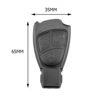 กรอบ Kunci Remote Mobil รถยนต์3ปุ่มเคสกุญแจสำหรับ Mercedes Benz W203 W204 W211อุปกรณ์ตกแต่งภายในรถยนต์