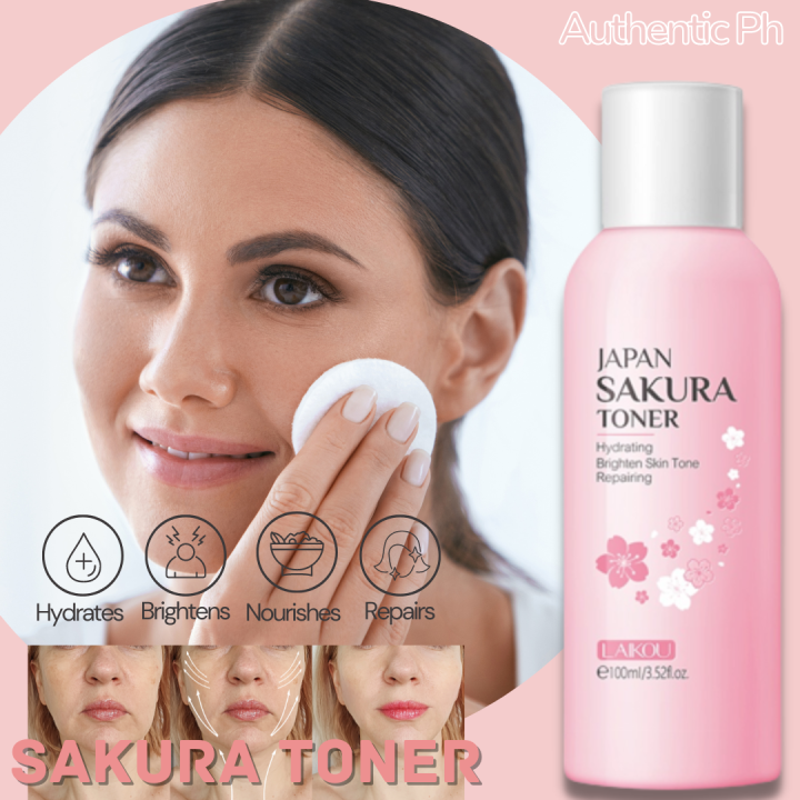 TRENDING Sakura Face Toner Cherry Blossoms Nourishing Reduce Spots Rejuvenating Firming 100ml